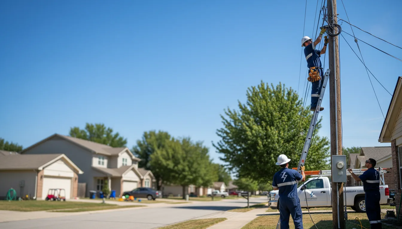 Residential electrician providing installation services in Bliss, NY